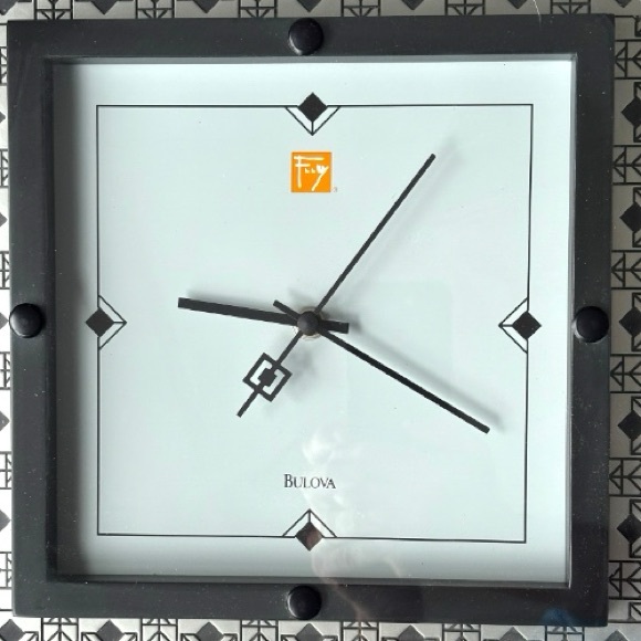 Bulova Frank Lloyd Wright Wall Clock Deco Wall Clock by Bulova - C3337 - Picture 3 of 11